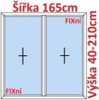 Dvoukdl Okna FIX + FIX - ka 165cm